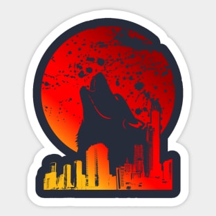 RED FULL MOON | BLOOD MOON Sticker